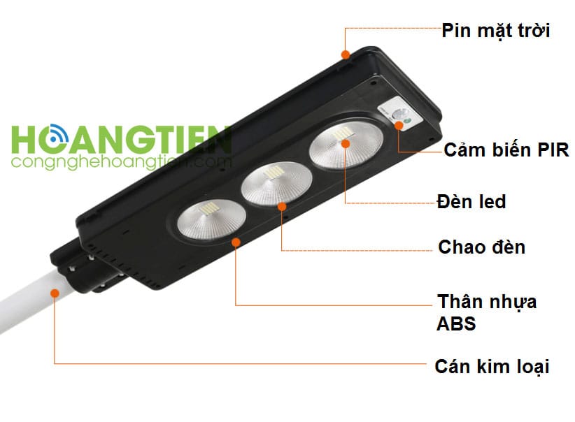 Đèn năng lượng mặt trời cảm biến 90W HT-SL43