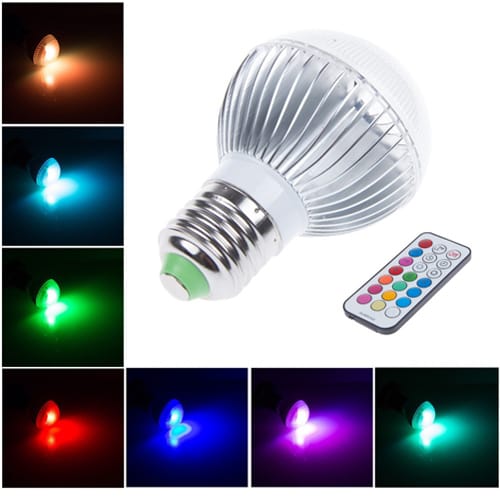 Bóng đèn LED đổi màu có điều khiển từ xa RGBLED-3