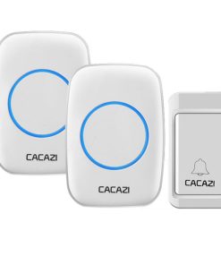 Chuông cửa không dây không pin 1 nút bấm 2 loa chuông Cacazi HT-CA2