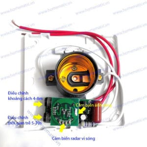Đui đèn cảm ứng chuyển động radar, ánh sáng YFRL01