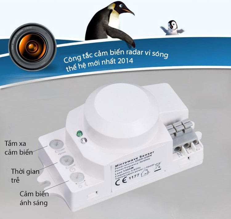 Công tắc cảm biến radar vi sóng LQ-K03