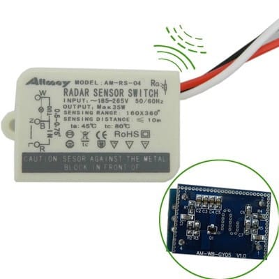 Công tắc cảm biến radar vi sóng và ánh sáng Allmay AM-RS-04 - Ảnh 3