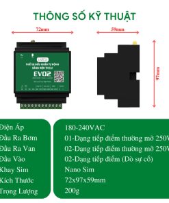 Bộ điều khiển 1 bơm 2 van từ xa Lazico EV02