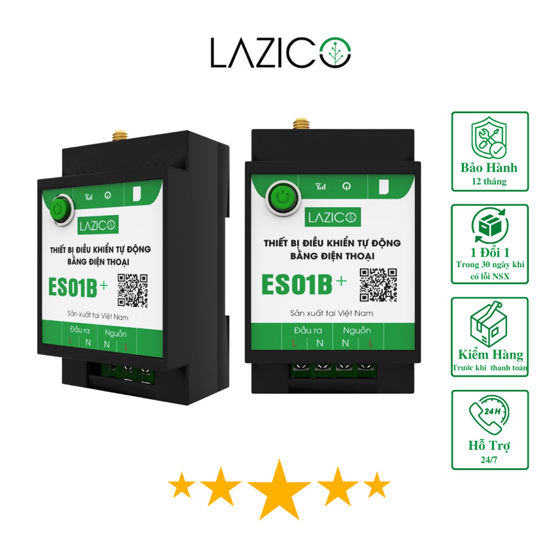 Bộ điều khiển từ xa qua điện thoại 1500W Lazico ES01B+ - Ảnh 2