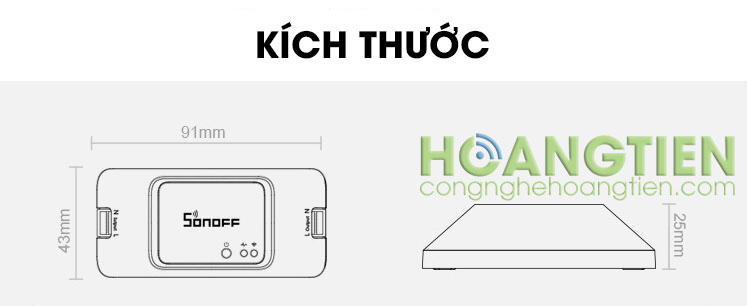 Công tắc điều khiển từ xa qua wifi Sonoff Basic R3