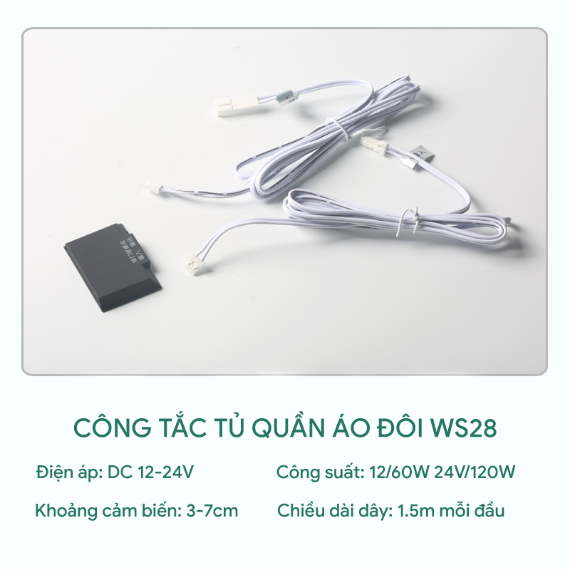 Công tắc cảm biến cửa tủ đôi WS28