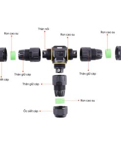 Đầu nối dây điện chống nước chữ T EW-M20T