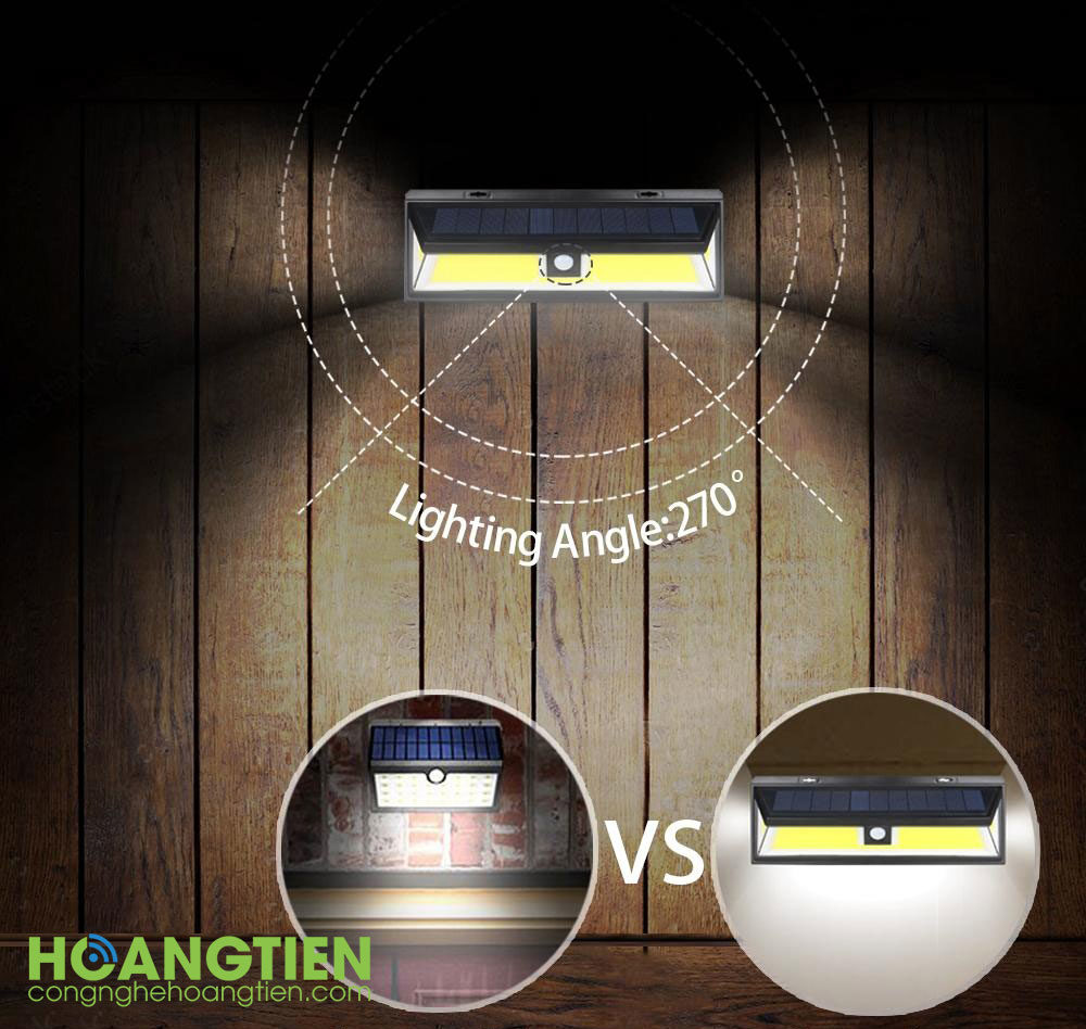 Đèn năng lượng mặt trời cảm biến 180 LED HT-SL36