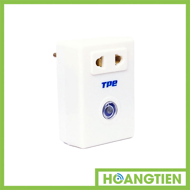 Ổ cắm điều khiển từ xa TPE TF2A hỗ trợ học lệnh remote RF xuyên tường 315Mhz, tiện dụng điều khiển thiết bị ở khoảng cách xa: – Học lệnh remote RF 315Mhz – Công suất : 2000w – Điều khiển từ xa on/off cho 1 thiết bị – Có chức năng hẹn giờ tắt từ 1 giây đến 24 giờ với một nút nhấn riêng ,thuận tiện cho cài đặt và xóa thời gian được dễ dàng