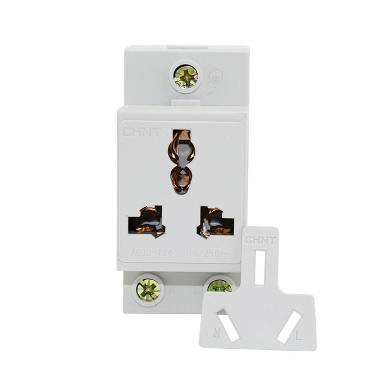 Ổ cắm thanh ray 3 chấu CHINT AC30-124