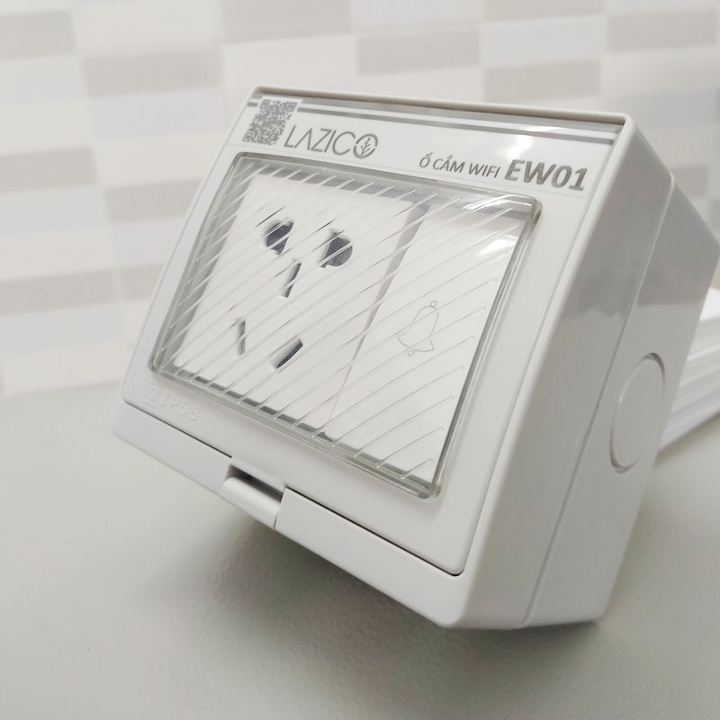Ổ cắm điều khiển qua wifi Lazico EW01