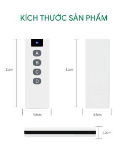 Remote điều khiển từ xa 4 nút RM10